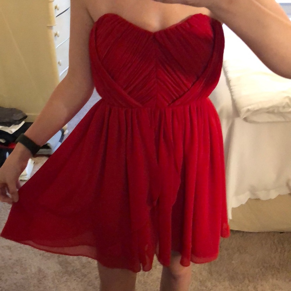 Fable strapless dress